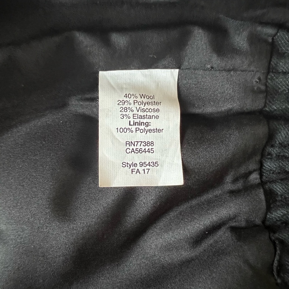 J. Crew wool blend skirt | black | size 4 - Picture 13 of 14